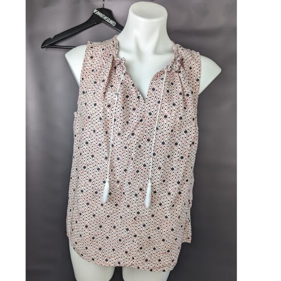NYDJ Printed Sleeveless Blouse Sz Small - Picture 1 of 5